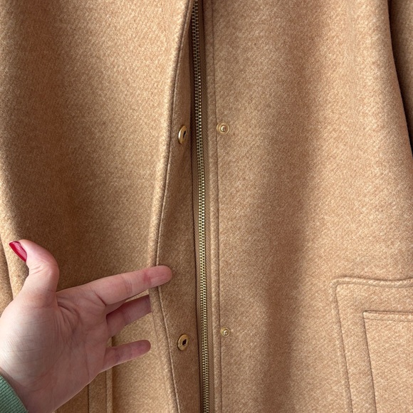 Nine West Tan Coat with Faux Fur Hood Size XXL - Picture 8 of 15